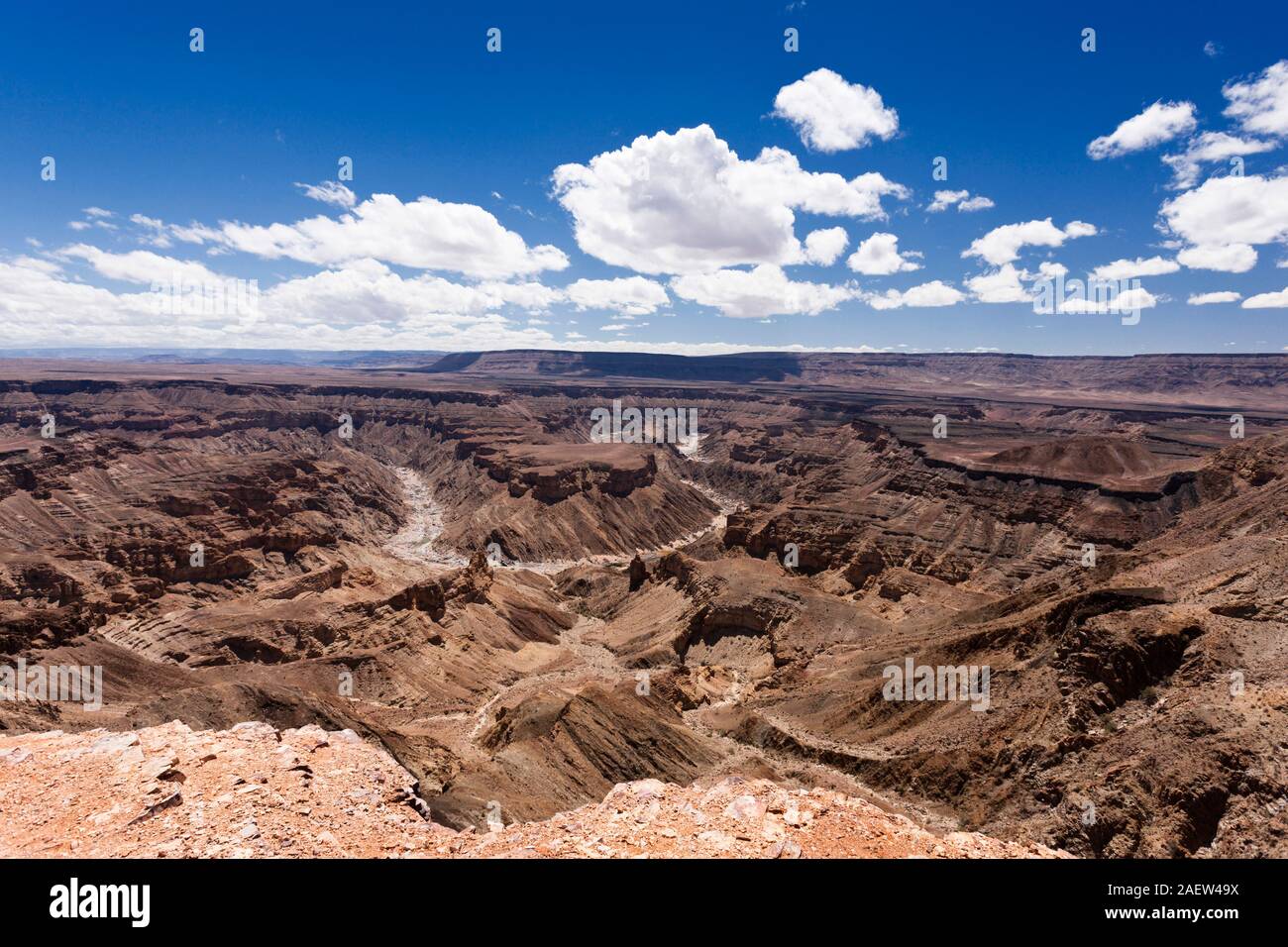 Fish River Canyon, Hobas, /Ai /Ais-Richtersveld Transfrontier Park, Karas Region, Namibia, Südafrika, Afrika Stockfoto