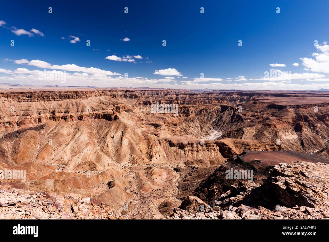 Fish River Canyon, Hobas, /Ai /Ais-Richtersveld Transfrontier Park, Karas Region, Namibia, Südafrika, Afrika Stockfoto