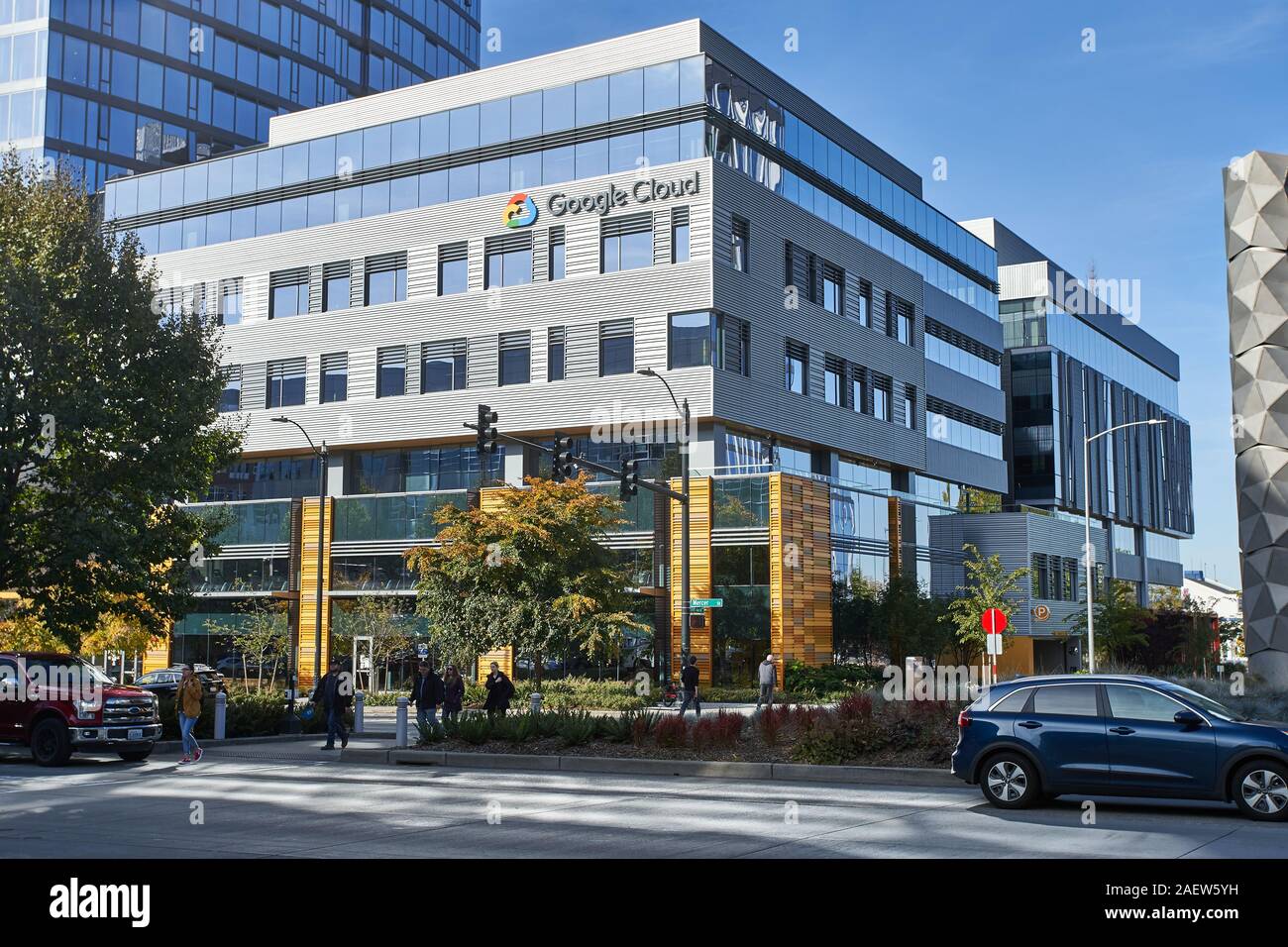 Seattle, WA, USA - 11. Oktober 2019: Der Google Cloud Seattle Campus. Stockfoto