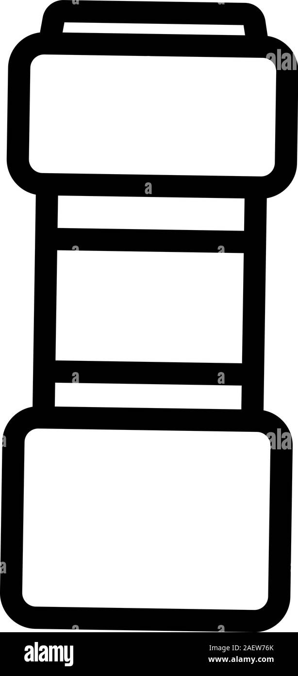 Pulver für Küchen-Ikone Vektor. Isolierte Darstellung des Kontursymbols Stock Vektor