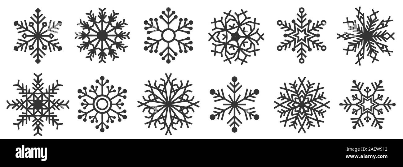 Tolles Design urlaub Schneeflocken isolieren auf blauem Hintergrund. Vector Illustration. Stock Vektor