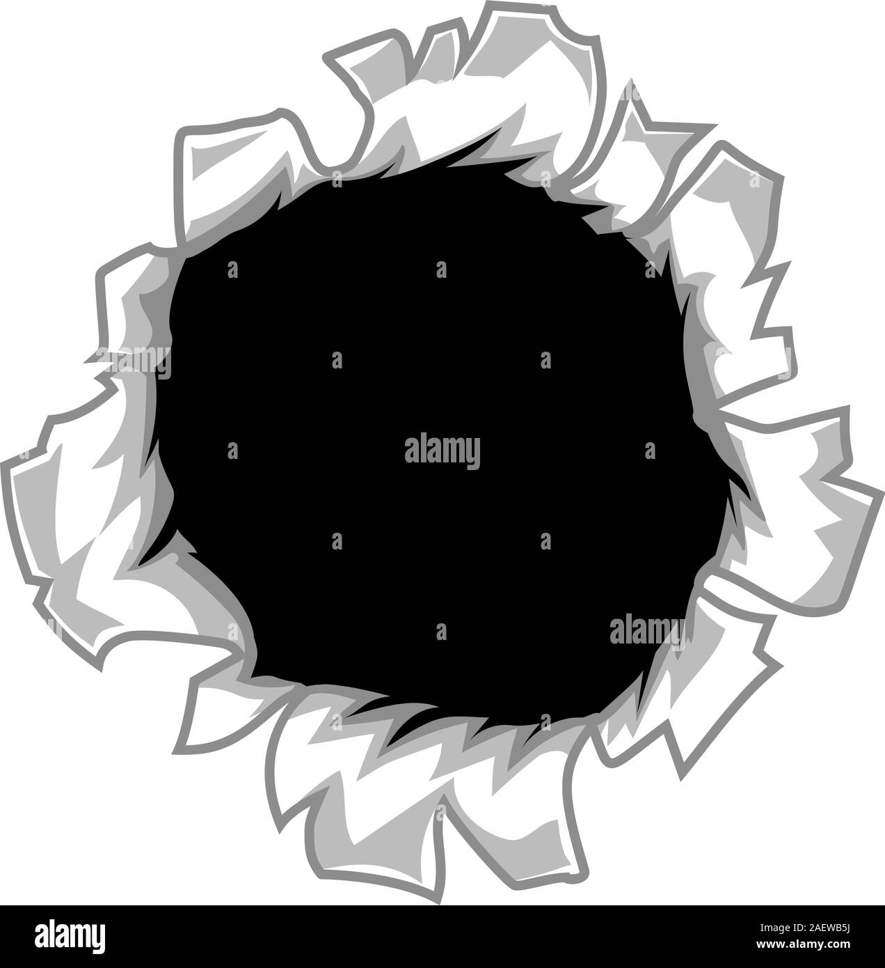 Rip-Loch Cartoon Stock Vektor