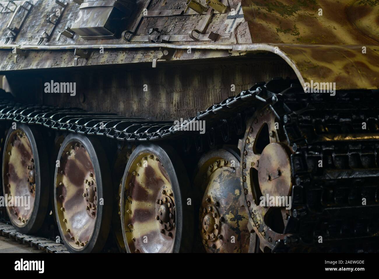 Sowjetische gepanzerte leichter Panzer T-18 Turm closeup Stockfoto