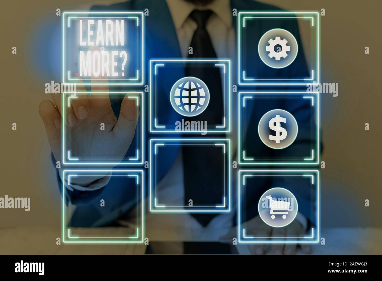 Schreiben Hinweis anzeigen Erfahren Sie mehr Frage. Business Konzept für Kenntnisse oder Fähigkeiten üben Studieren Stockfoto