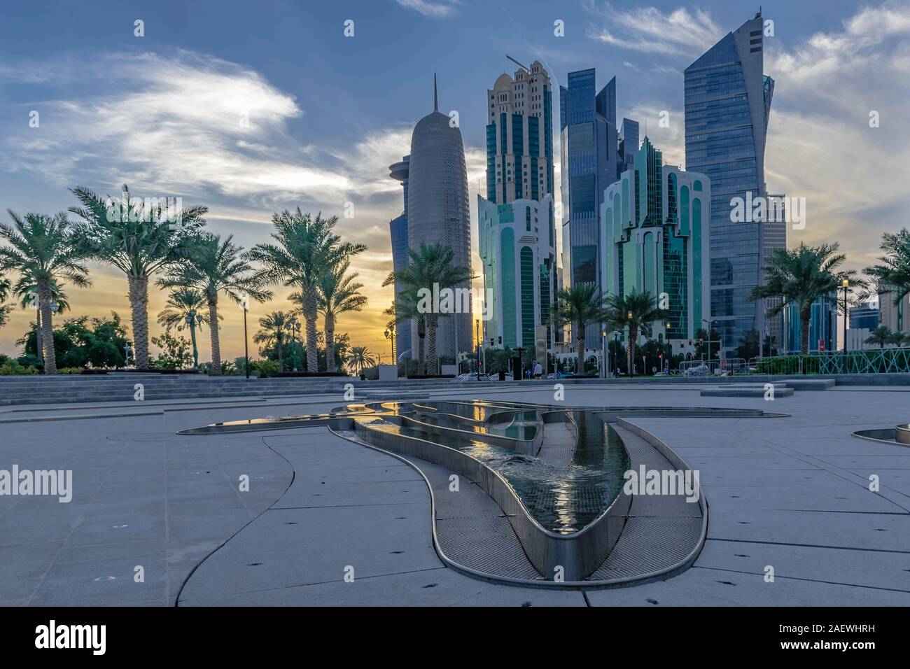 Doha Stadtbild anzeigen Stockfoto