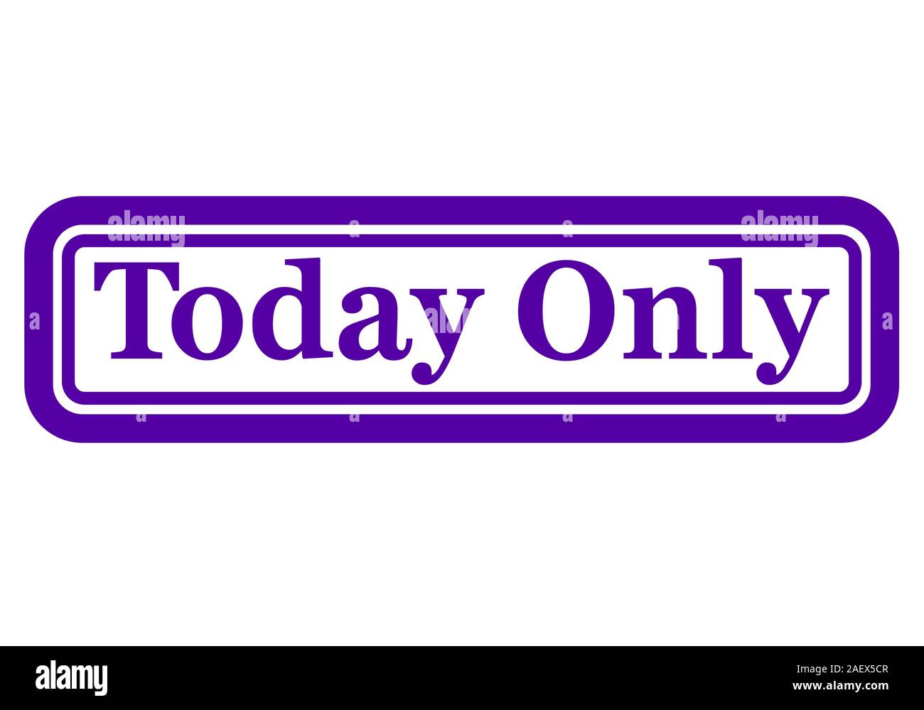 Heute nur Bannerstempel Stock Vektor