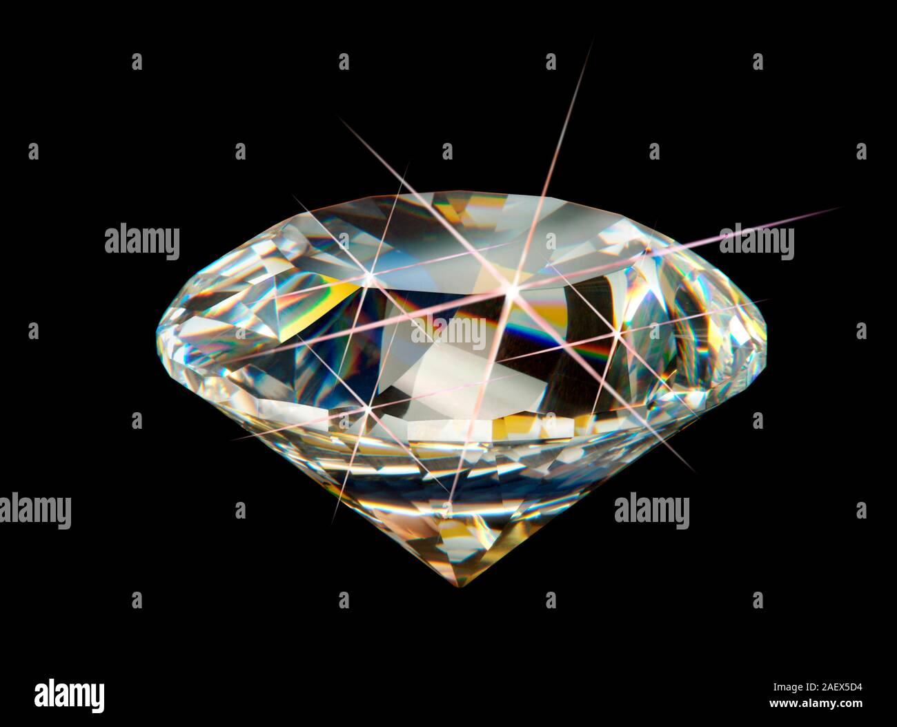 Diamant Edelstein. Stockfoto