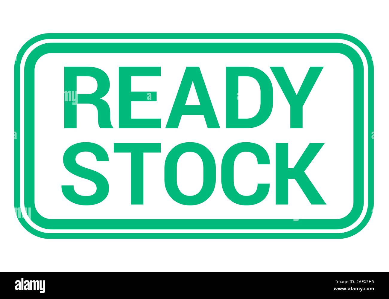Ready Stock Stempel grün Stock Vektor
