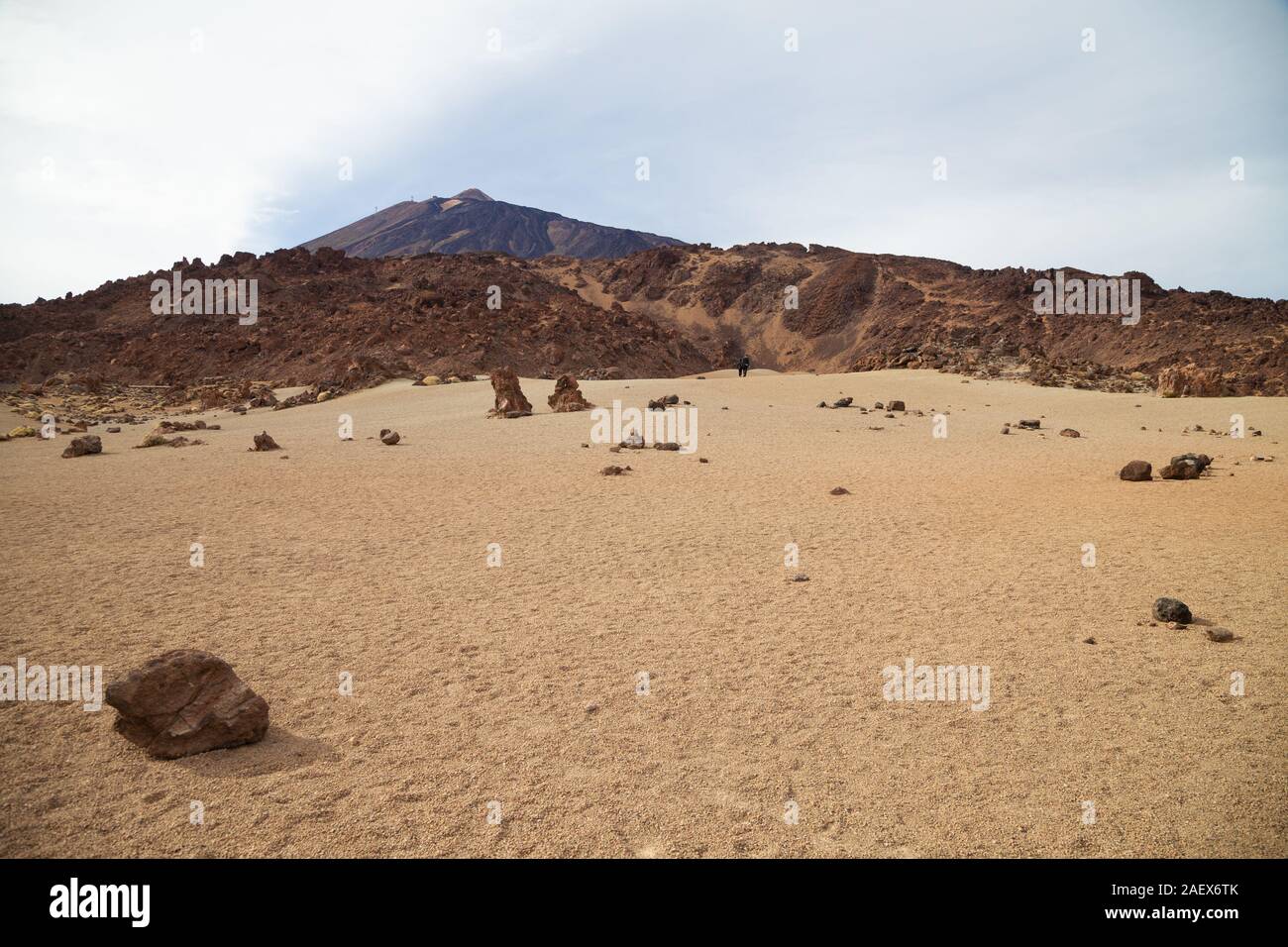 Lavafelsen und Bimsstein Feld bei Minas de San Jose, UNESCO-Welterbe, Nationalpark Teide, Teneriffa, Kanarische Inseln Stockfoto