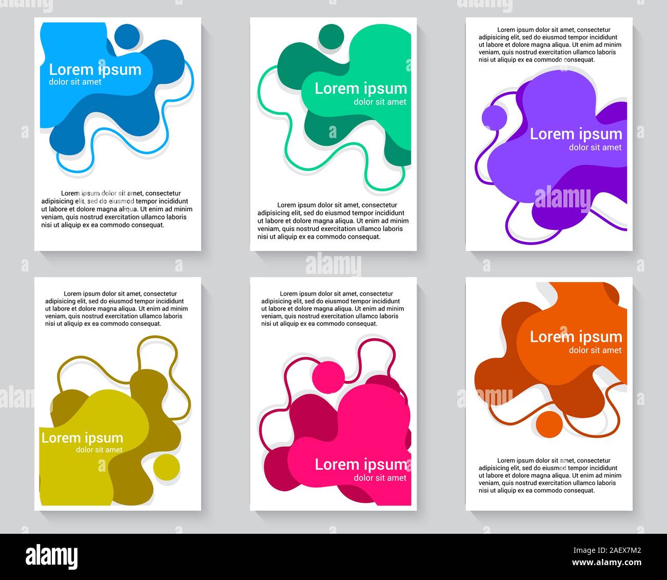 Cover Design bundle Vorlagen Stock Vektor