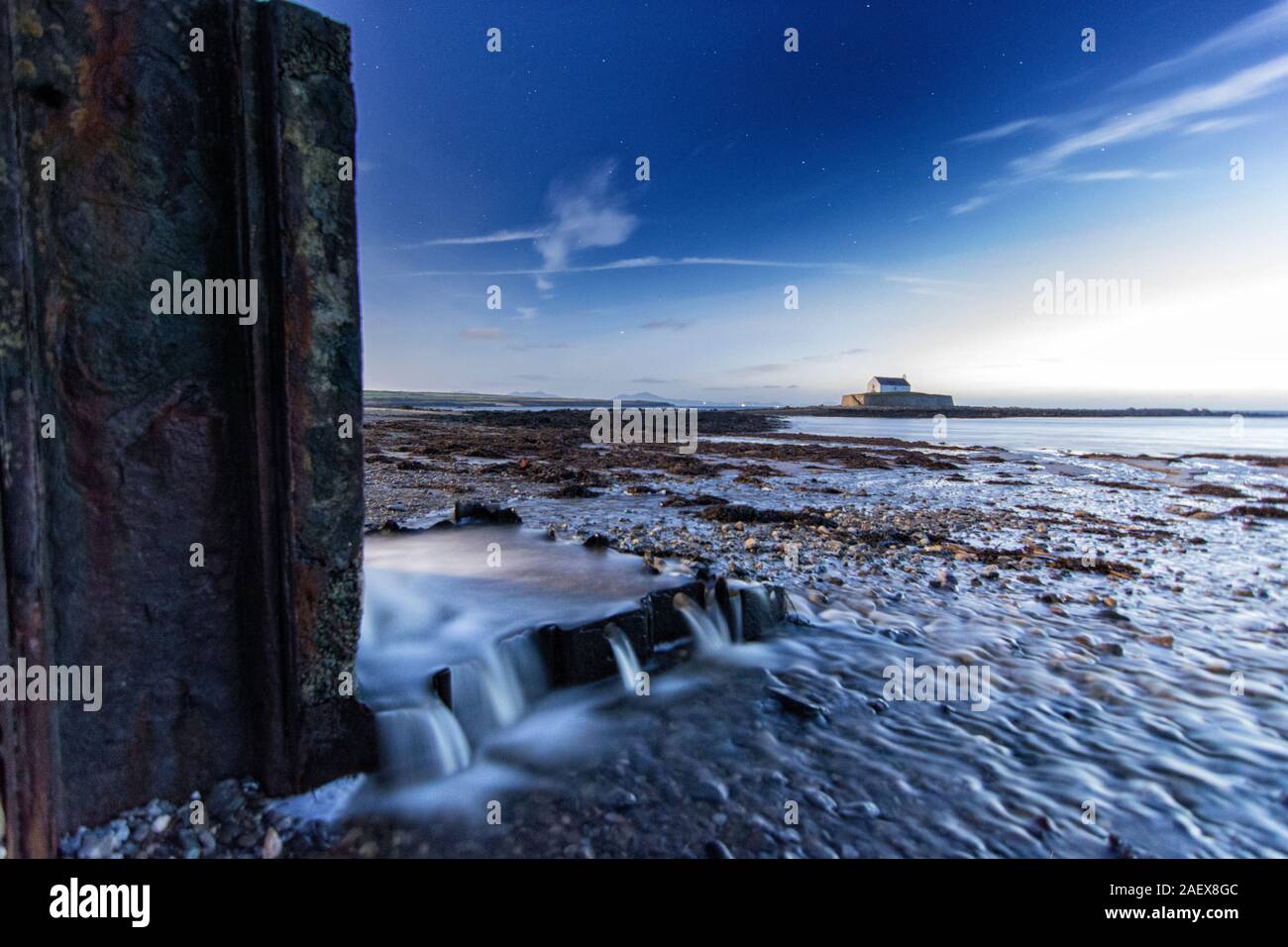 Eglwys Cwyfan Kirche Angelsey Stockfoto