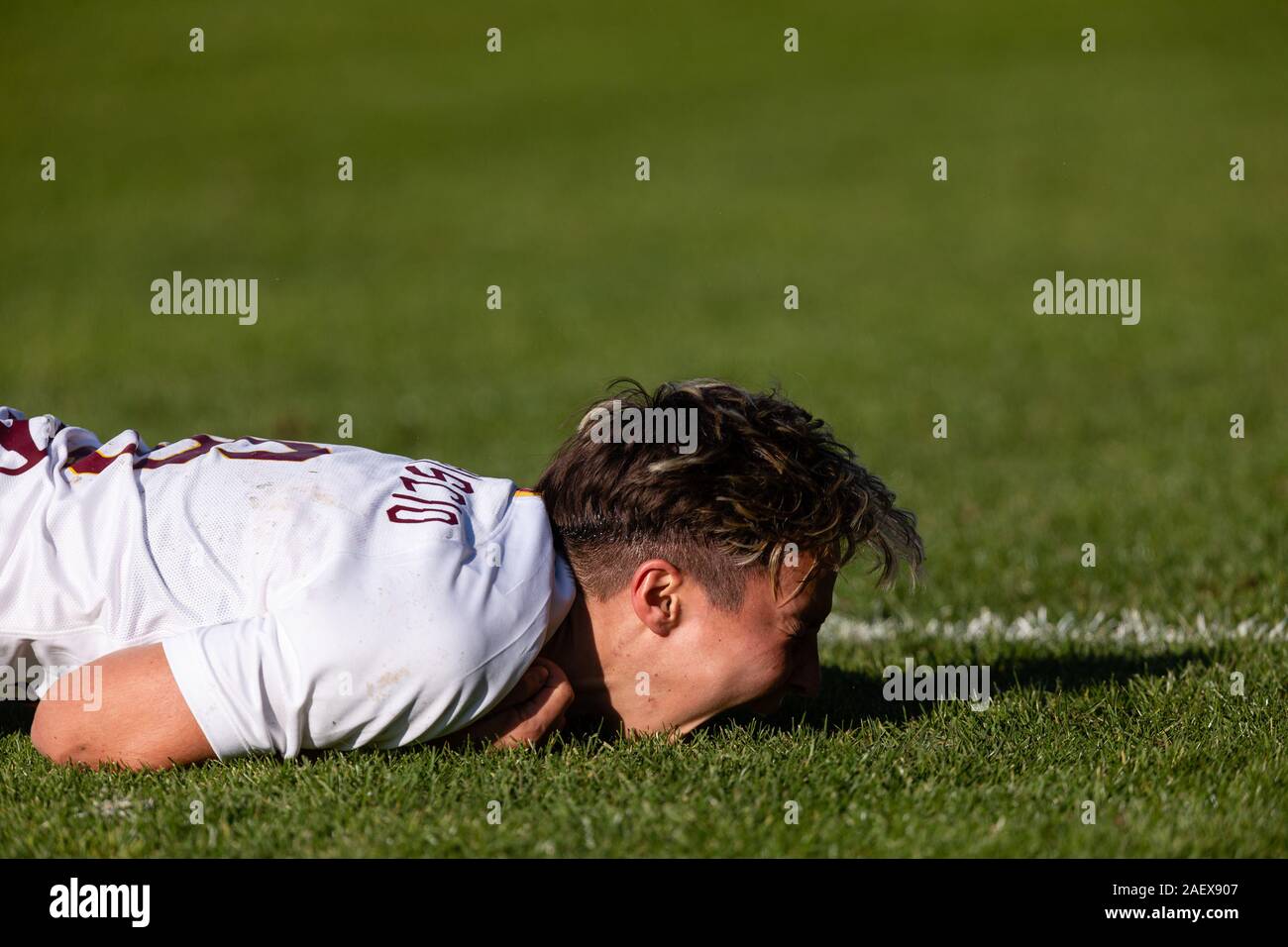 Francesca von criscio (Roma) infortunio während Inter Frauen vs als Roma, Milano, Italien, 08. Dez 2019, Fußball Italienische Fußball Serie A Frauen Meisterschaft Stockfoto