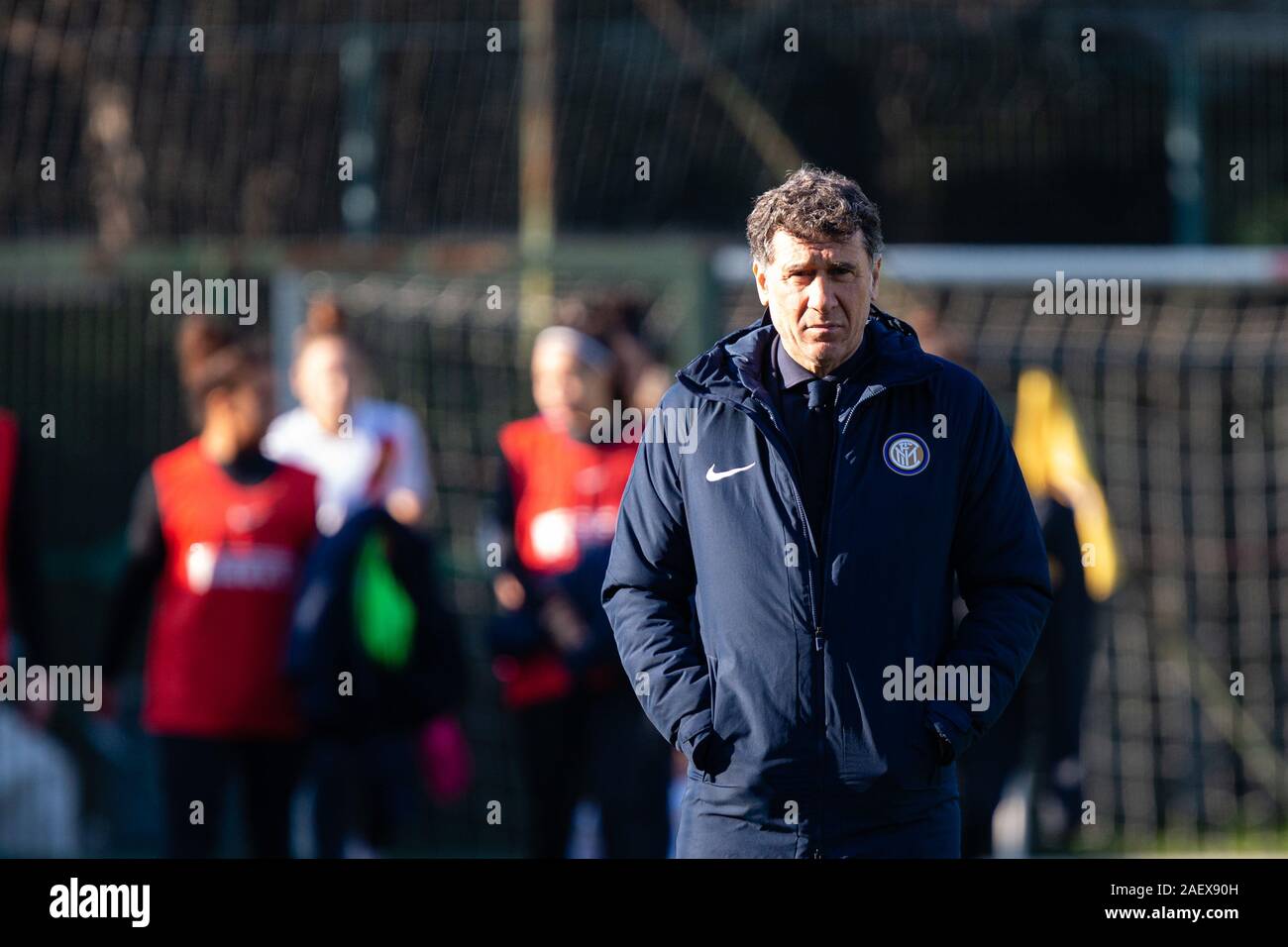 Attilio sorbi (inter) während Inter Frauen vs als Roma, Milano, Italien, 08. Dez 2019, Fußball Italienische Fußball Serie A Frauen Meisterschaft Stockfoto