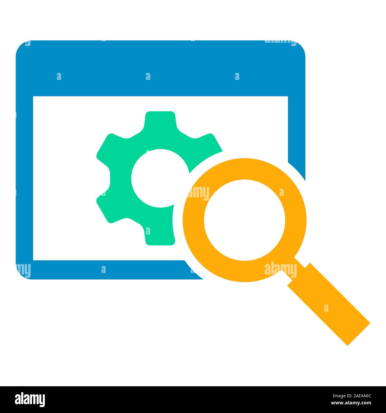 seo-Symbol für internetskripts Stock Vektor