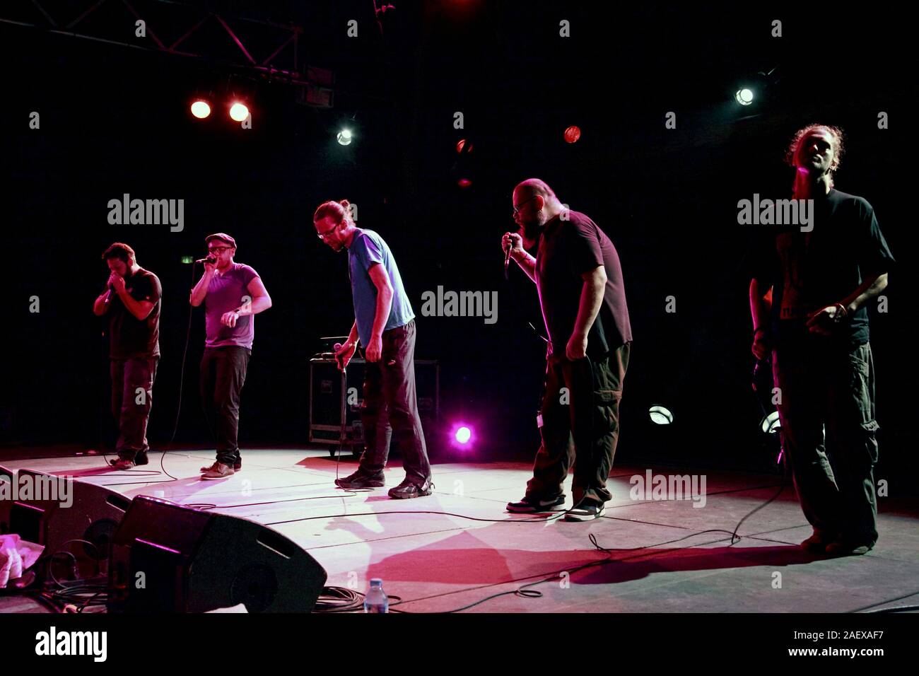 In Bauchklang Live Konzert in Montpellier, Frankreich Stockfoto