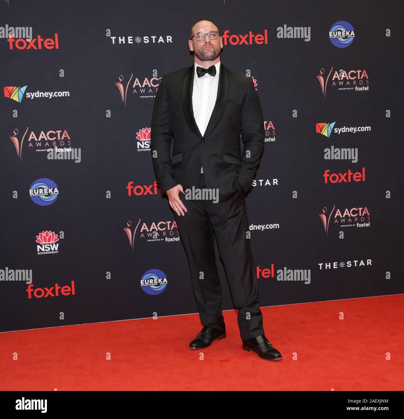 Jake Ryan besucht die 2019 AACTA Awards mit Foxtel Am Stern in Sydney vorgestellt. Stockfoto