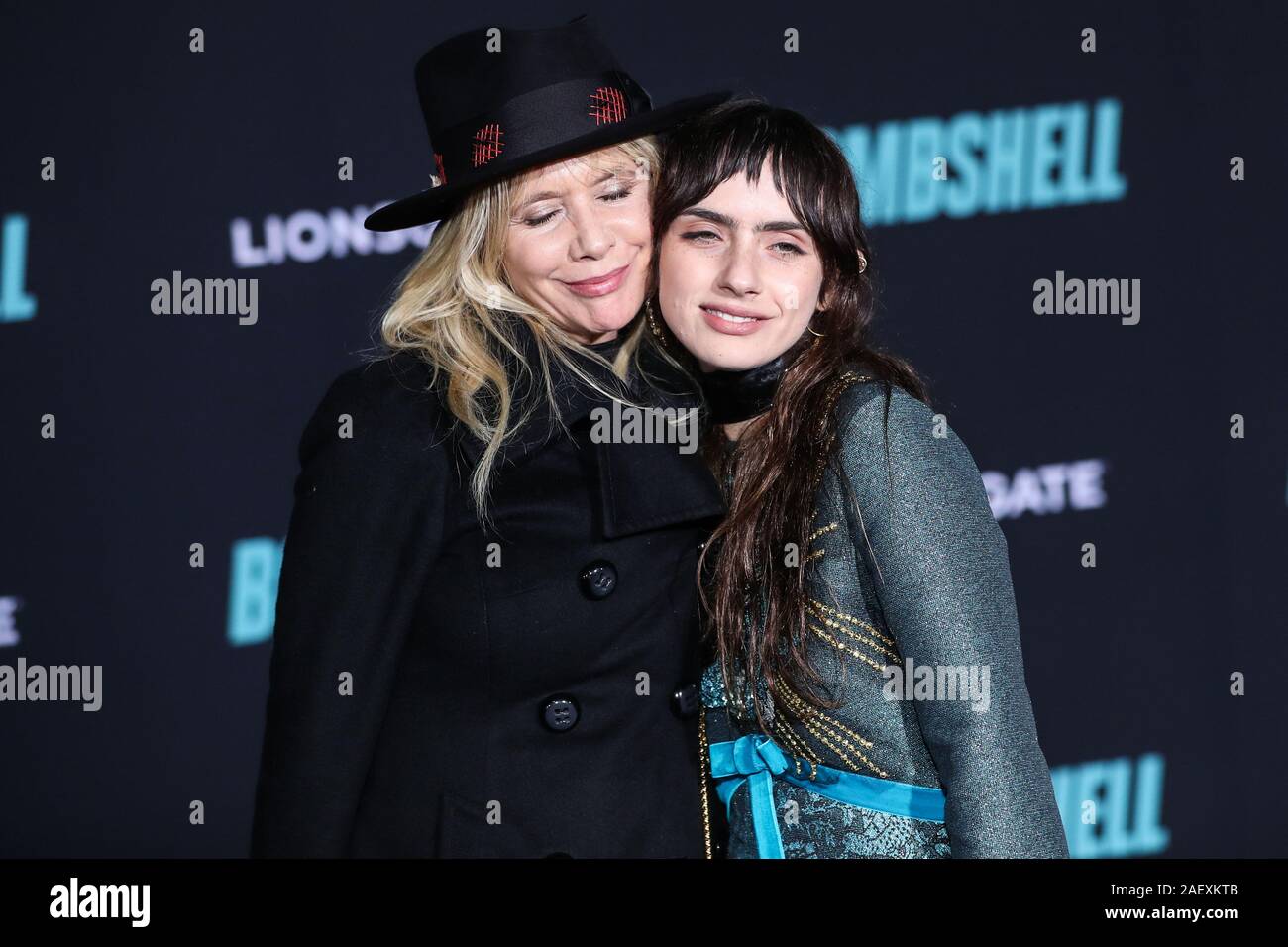 Westwood, der Vereinigten Staaten von Amerika. 10 Dez, 2019. WESTWOOD, LOS ANGELES, Kalifornien, USA - Dezember 10: Schauspielerin Rosanna Arquette und Tochter Zoe Bleu Sidel kommen an der Los Angeles Special Screening Der liongate's 'Bombe' im Regency Dorf Theater am Dezember 10, 2019 in Westwood, Los Angeles, Kalifornien, USA. (Foto von Xavier Collin/Image Press Agency) Quelle: Bild Presse Agentur/Alamy leben Nachrichten Stockfoto