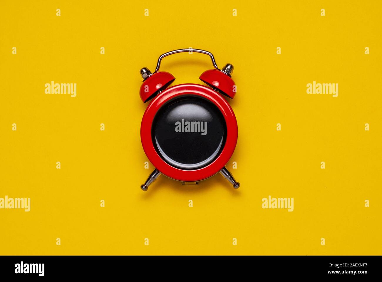 Rot/Wecker mit Glocken, Kopie Raum Stockfoto