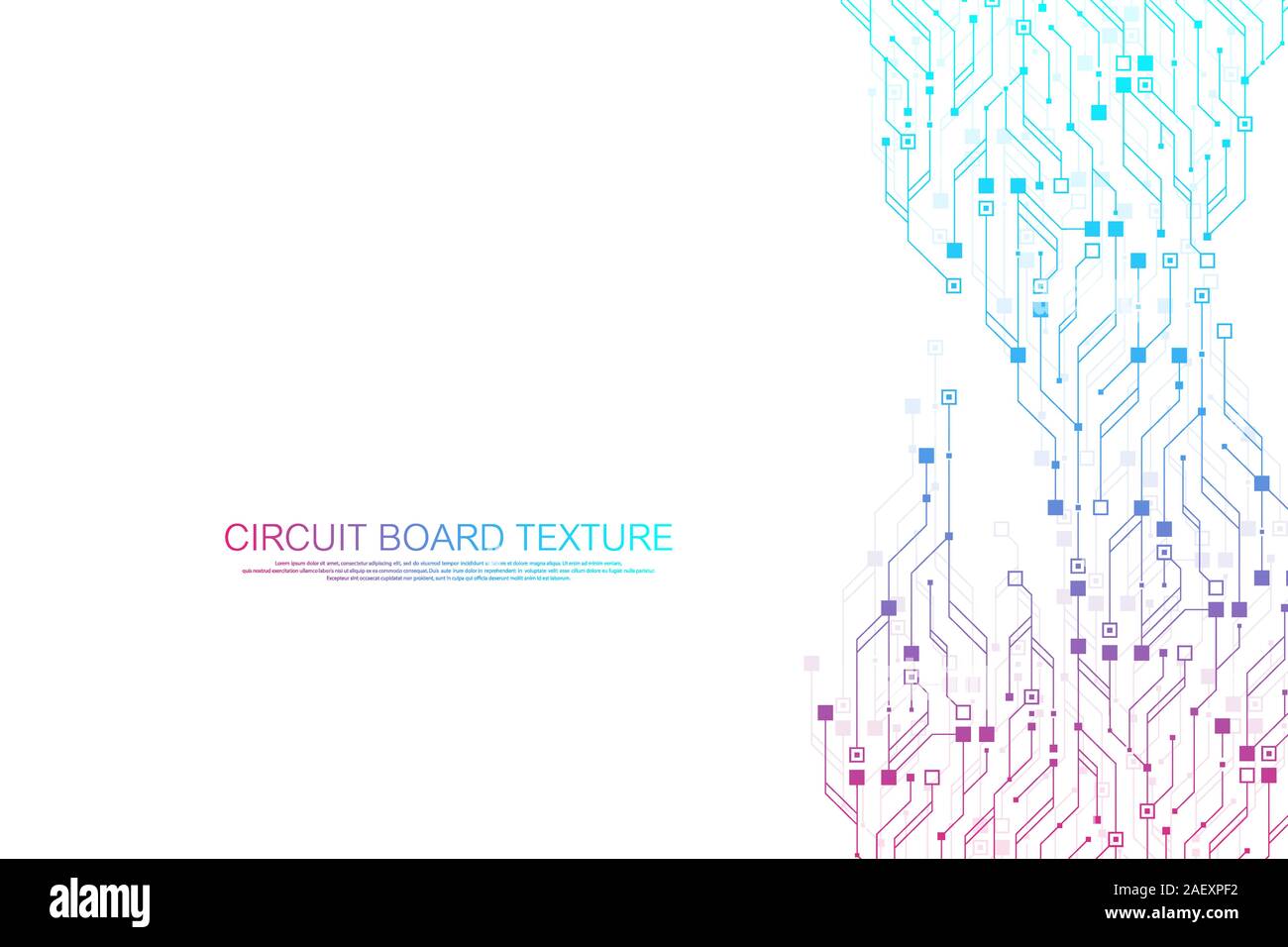 Technik abstrakt Platine Textur Hintergrund. High-tech-futuristischen Platine banner Wallpaper. Engineering elektronische motherboard Vektor Stock Vektor