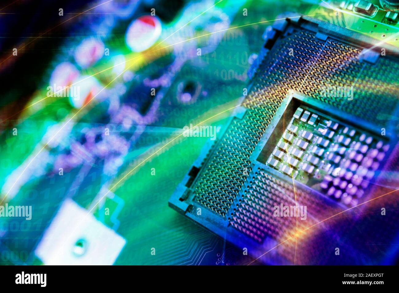 Quanten-computing-Konzept Stockfoto