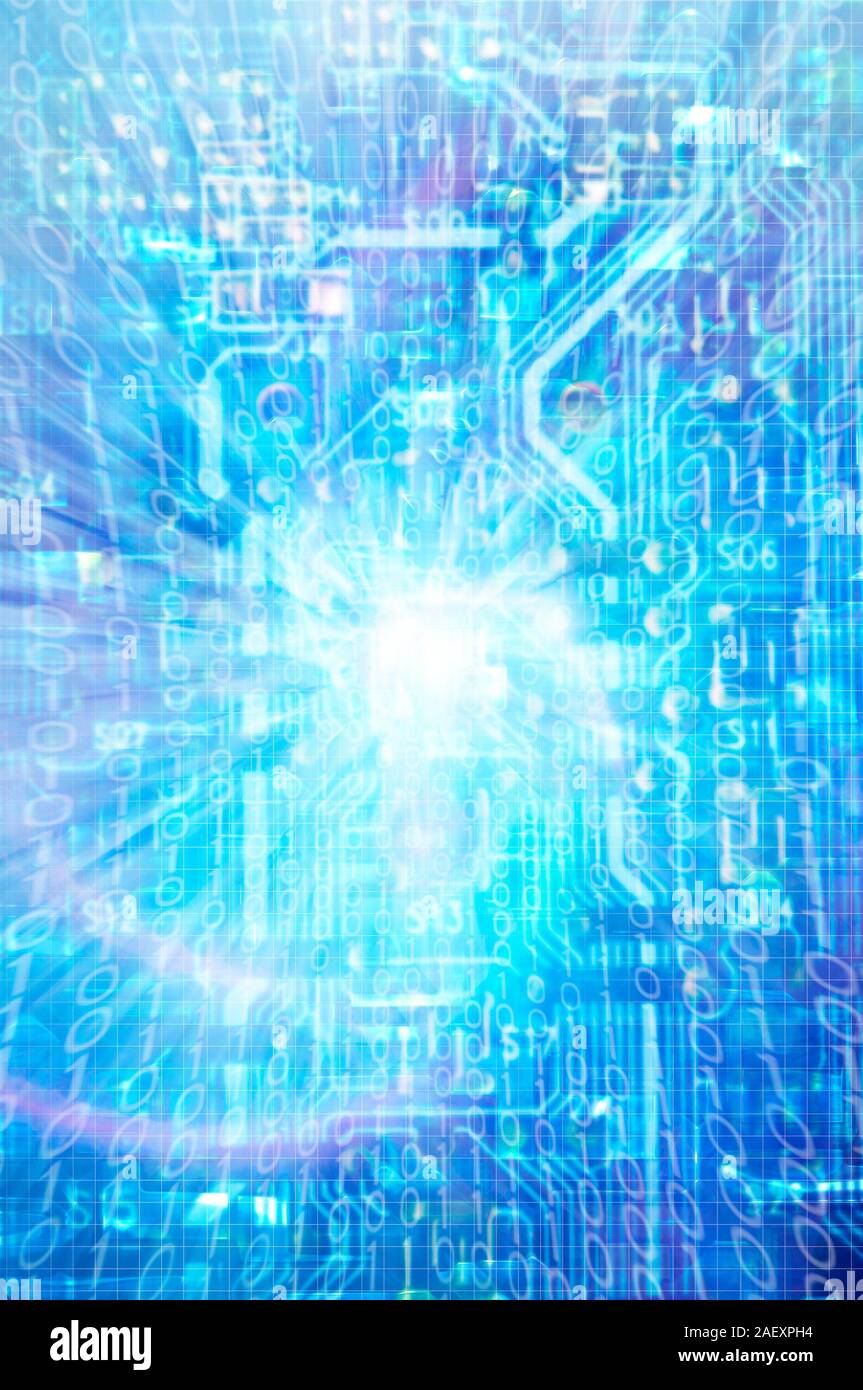 Quanten-computing-Konzept Stockfoto