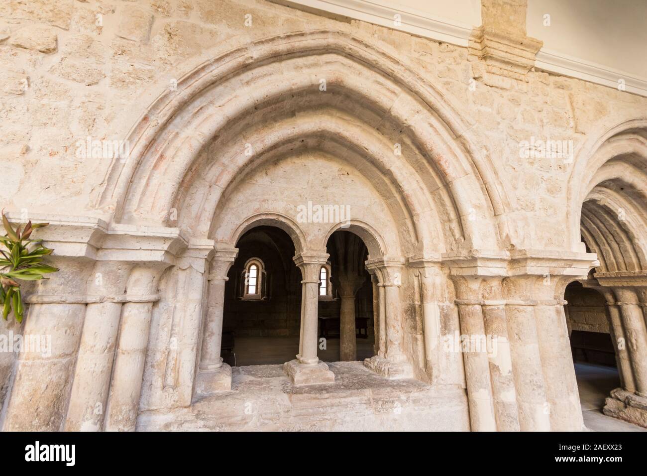 Castromonte, Spanien. Die Sala Capitular (kapitelsaal) des Klosters von La Santa Espina (heilige Dorn) Stockfoto