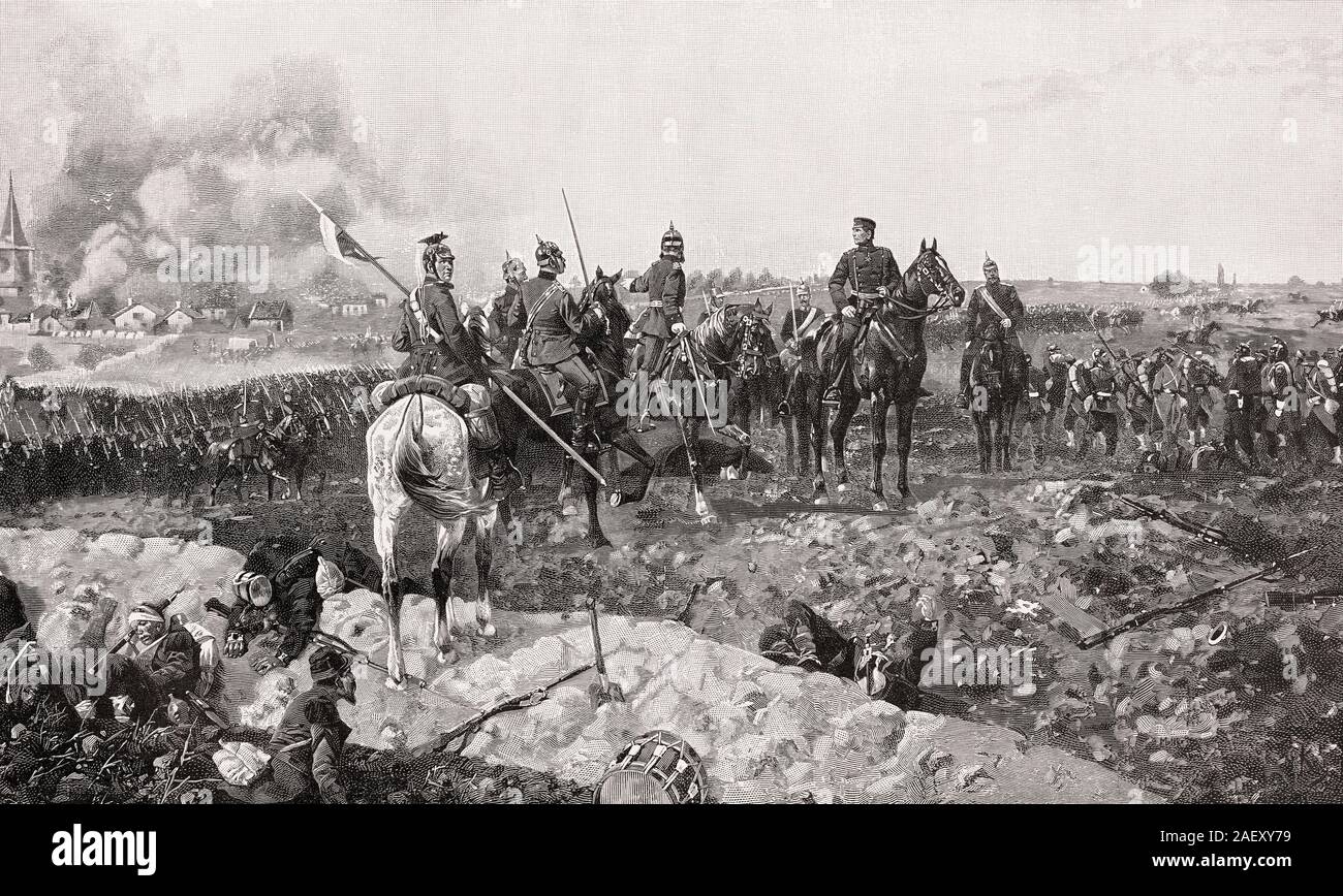 Wann War Der Deutsch Französische Krieg Schlacht von vionville und mars la tour -Fotos und -Bildmaterial in