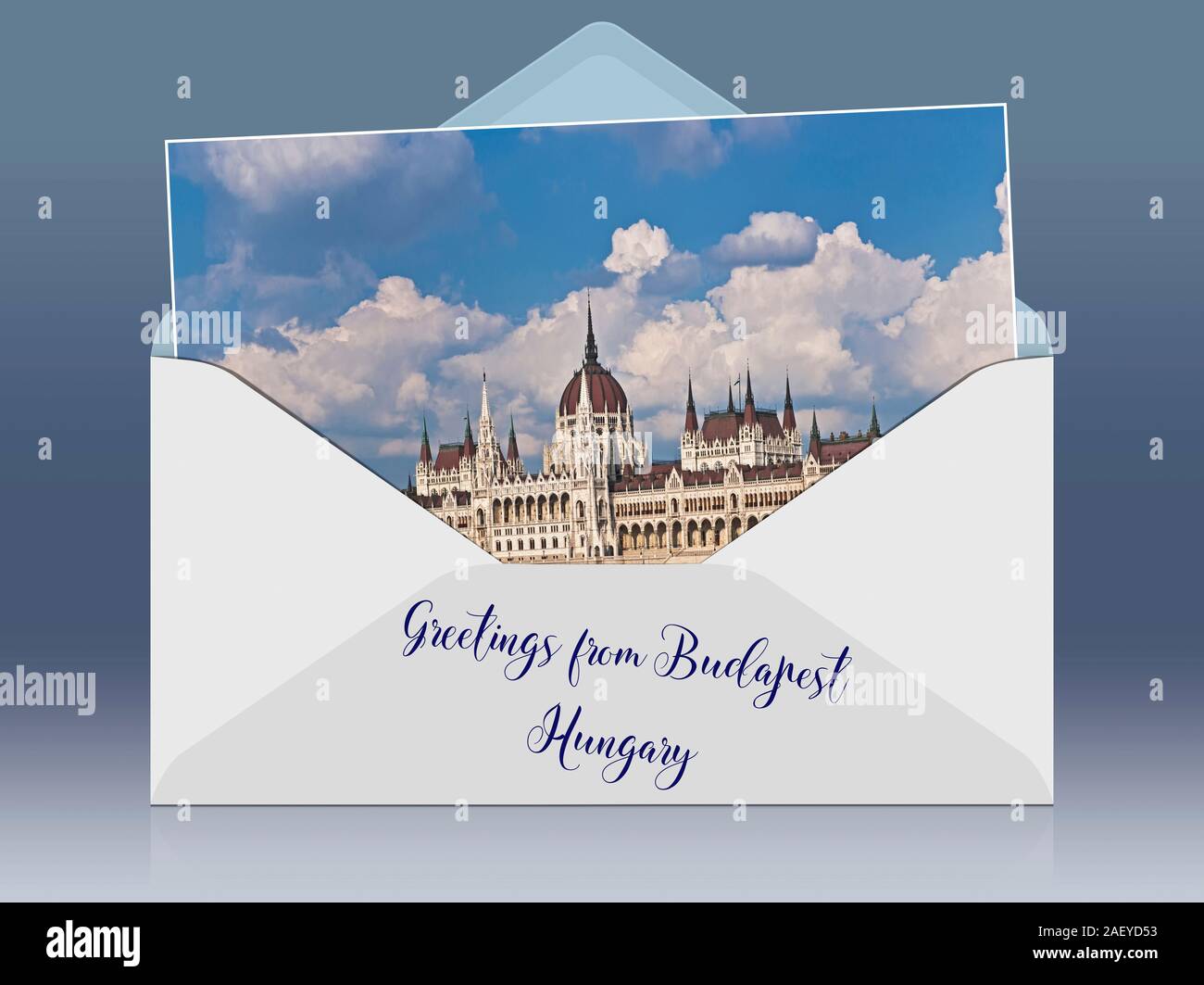Blick über die Donau auf die weltweit größte Parlament im neo-gotischen Stil Budapest, Ungarn, Europa Stockfoto