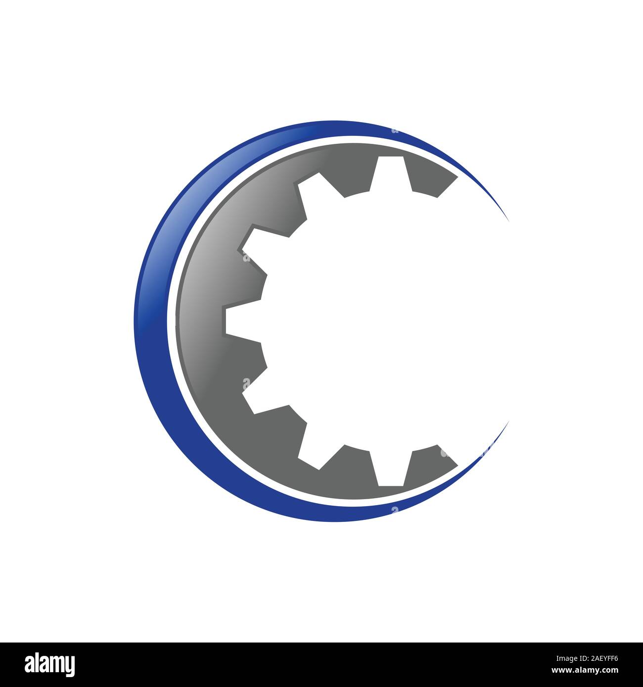 Gang Cog erste C Lettermark Vektor Symbol Grafik logo Icon Design Vorlage Stock Vektor