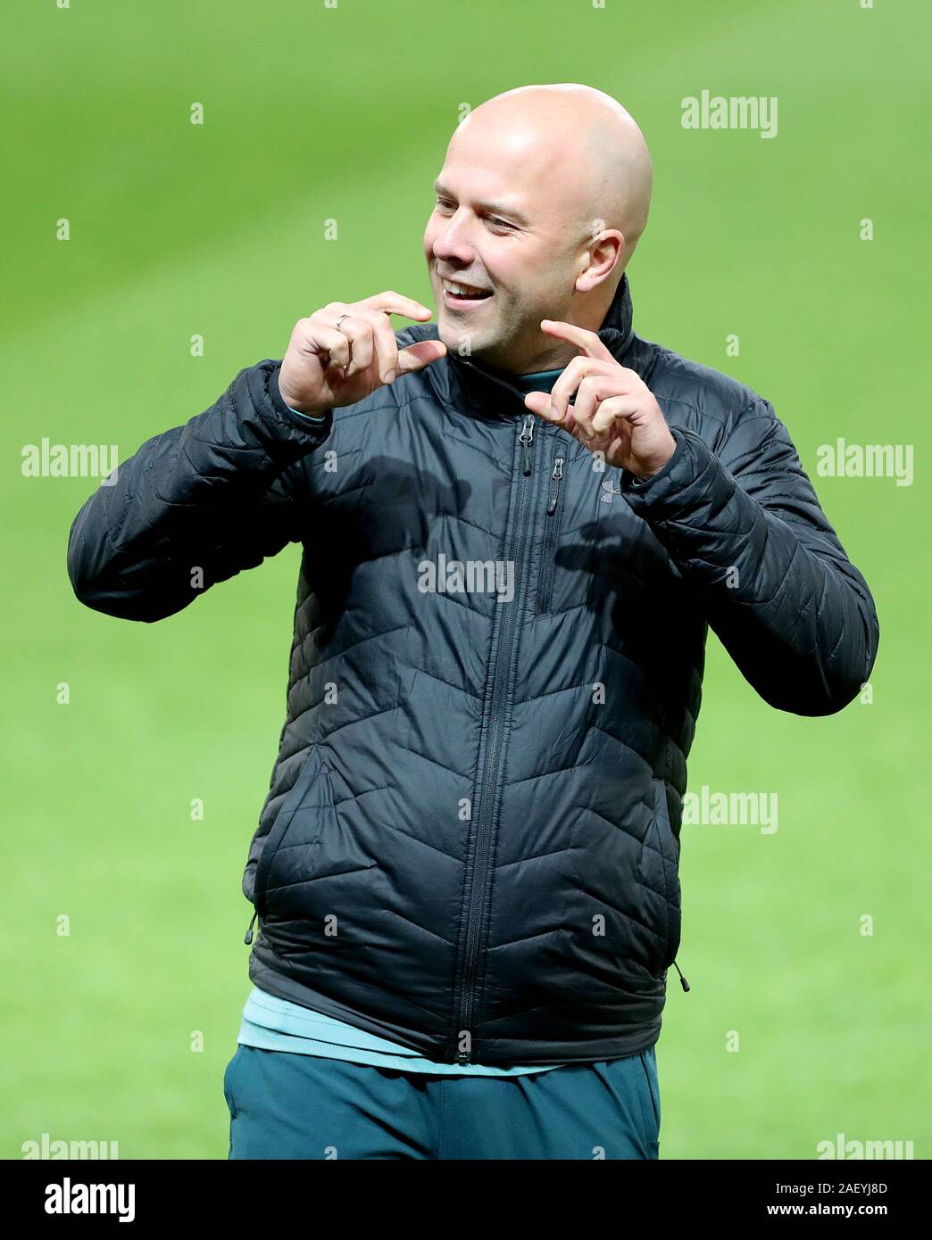 AZ Alkmaar's Manager Arne Slot während der Pressekonferenz im Old Trafford, Manchester. Stockfoto