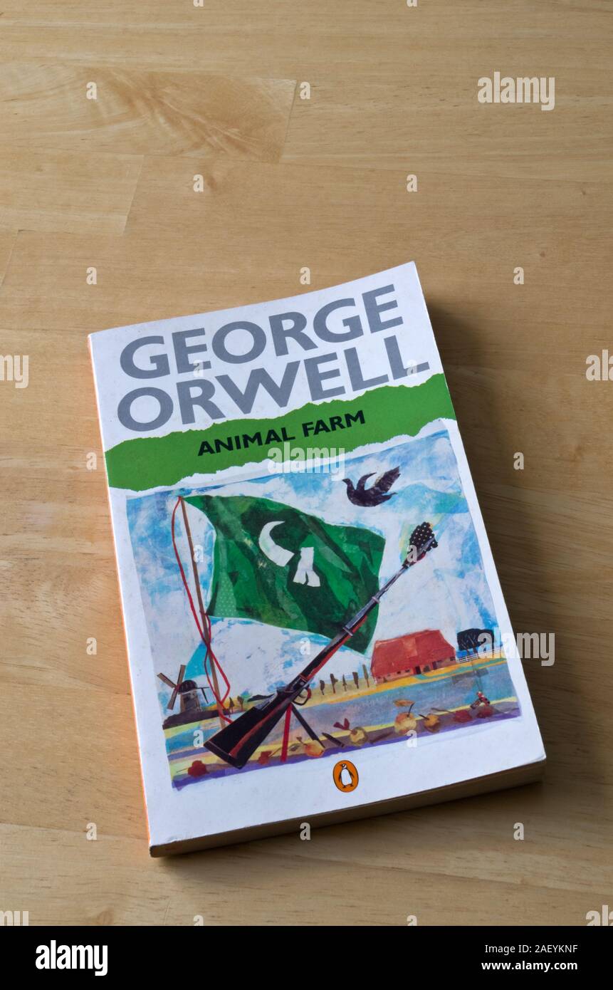 George Orwells Farm der Tiere Taschenbuch oder Roman von Penguin Books veröffentlicht. Stockfoto