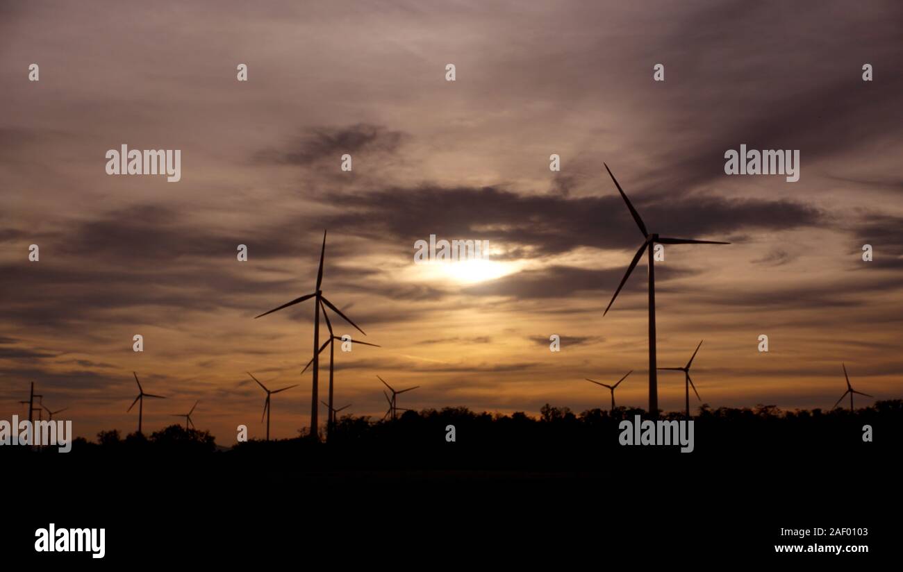Windenergie - alternative Energie Stockfoto