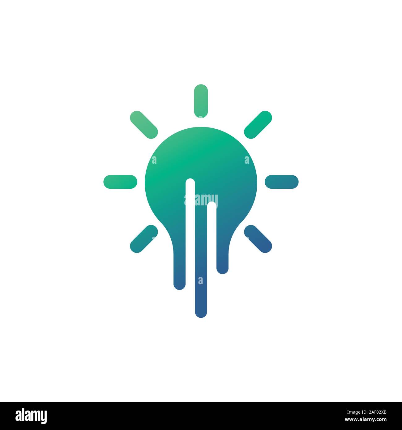 Kreative Lampe symbol Logo Design vector Template Stock Vektor