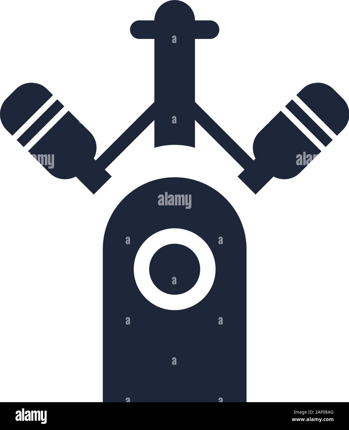 Auto Montage Stück flach Symbol Stock Vektor