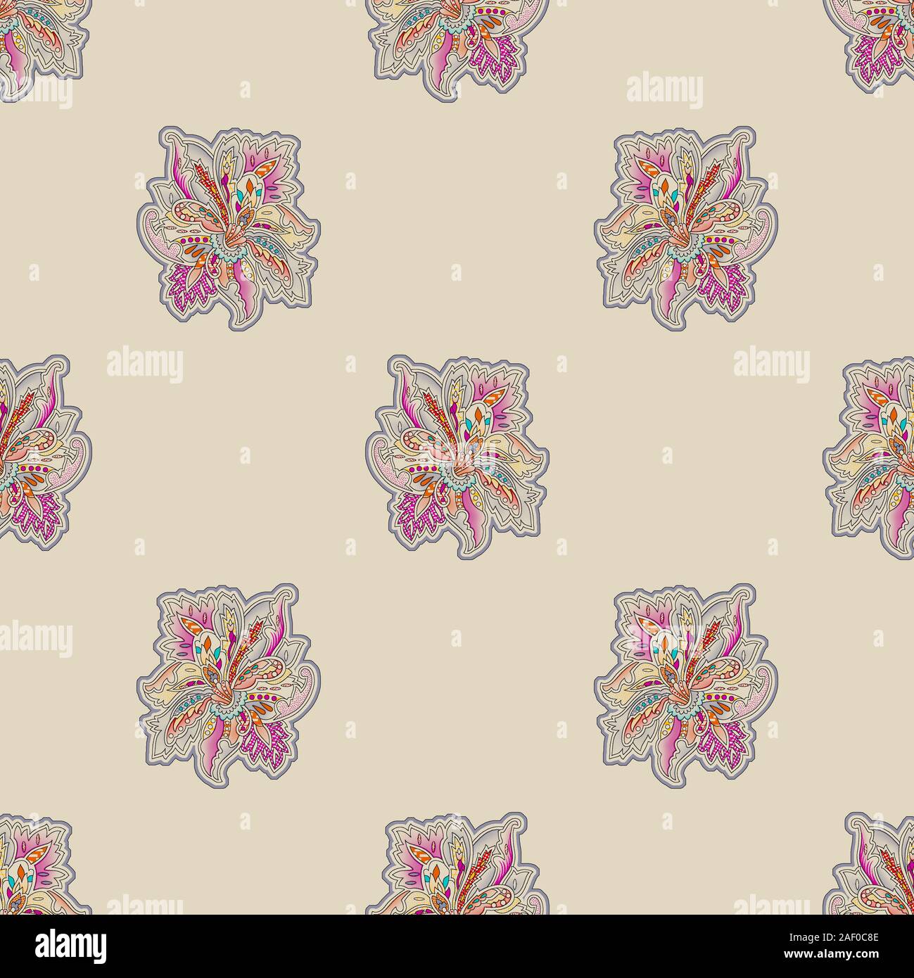 Nahtlose florale Muster Muster Hintergrund Stockfoto