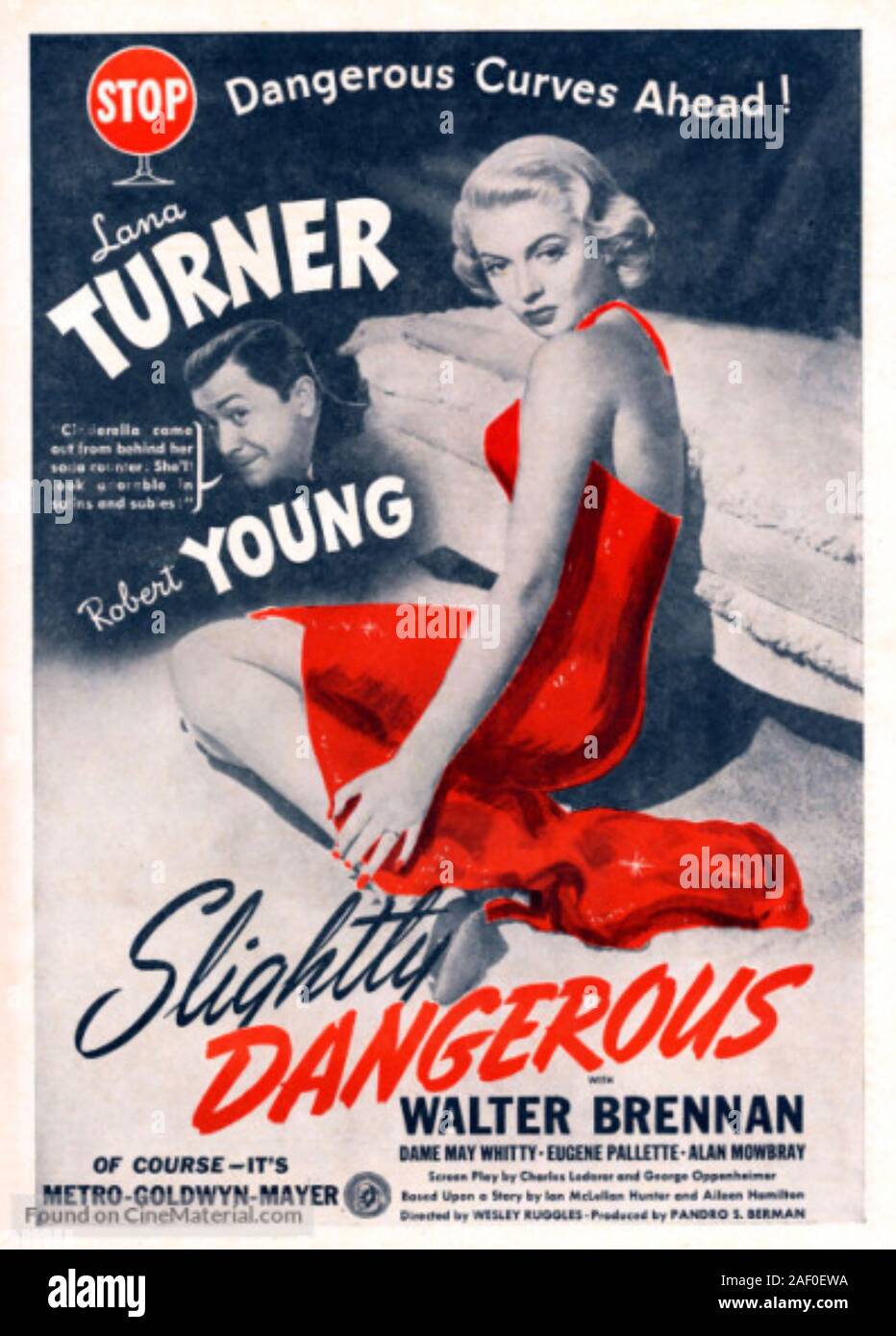 Etwas GEFÄHRLICH 1943 MGM Film mit Lana Turner und Robert Young Stockfoto