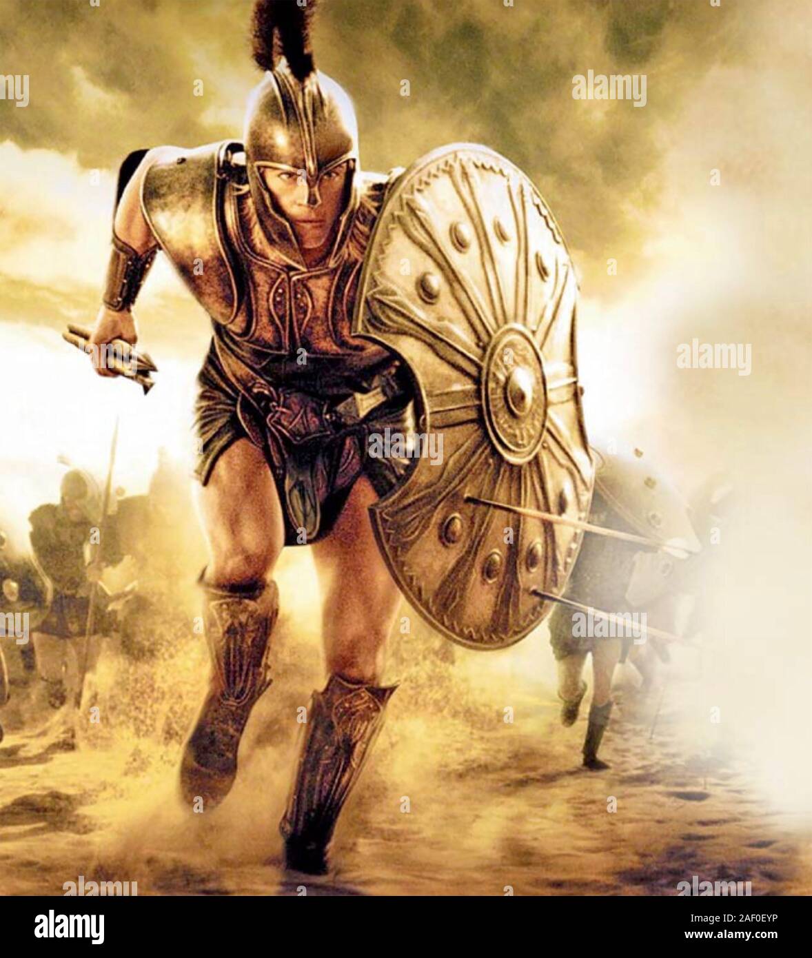 TROY 2004 Warner Bros Film mit Brad Pitt als Achilles Stockfoto