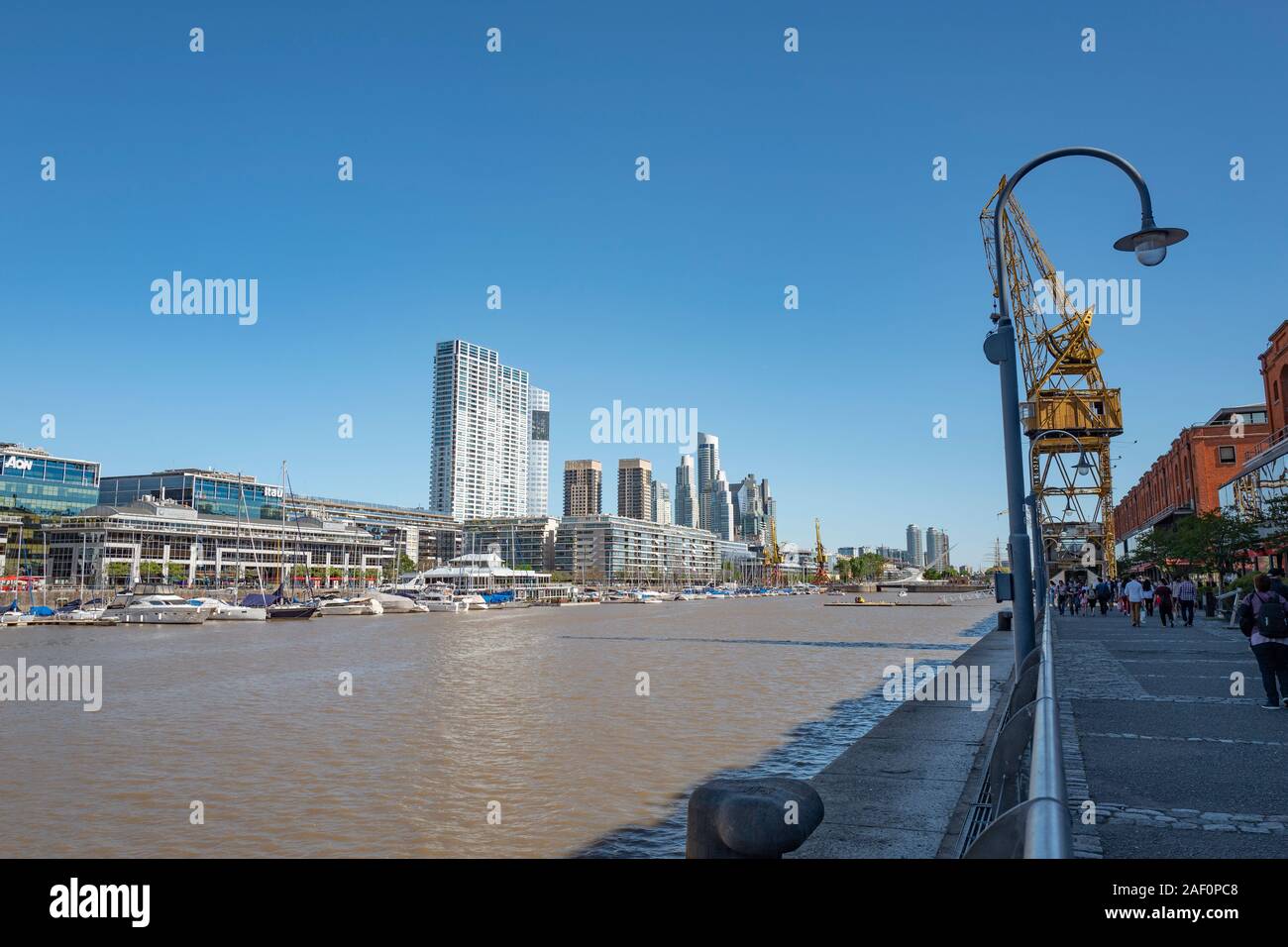 Views rund um Puerto Madero in Buenos Aires Stockfoto