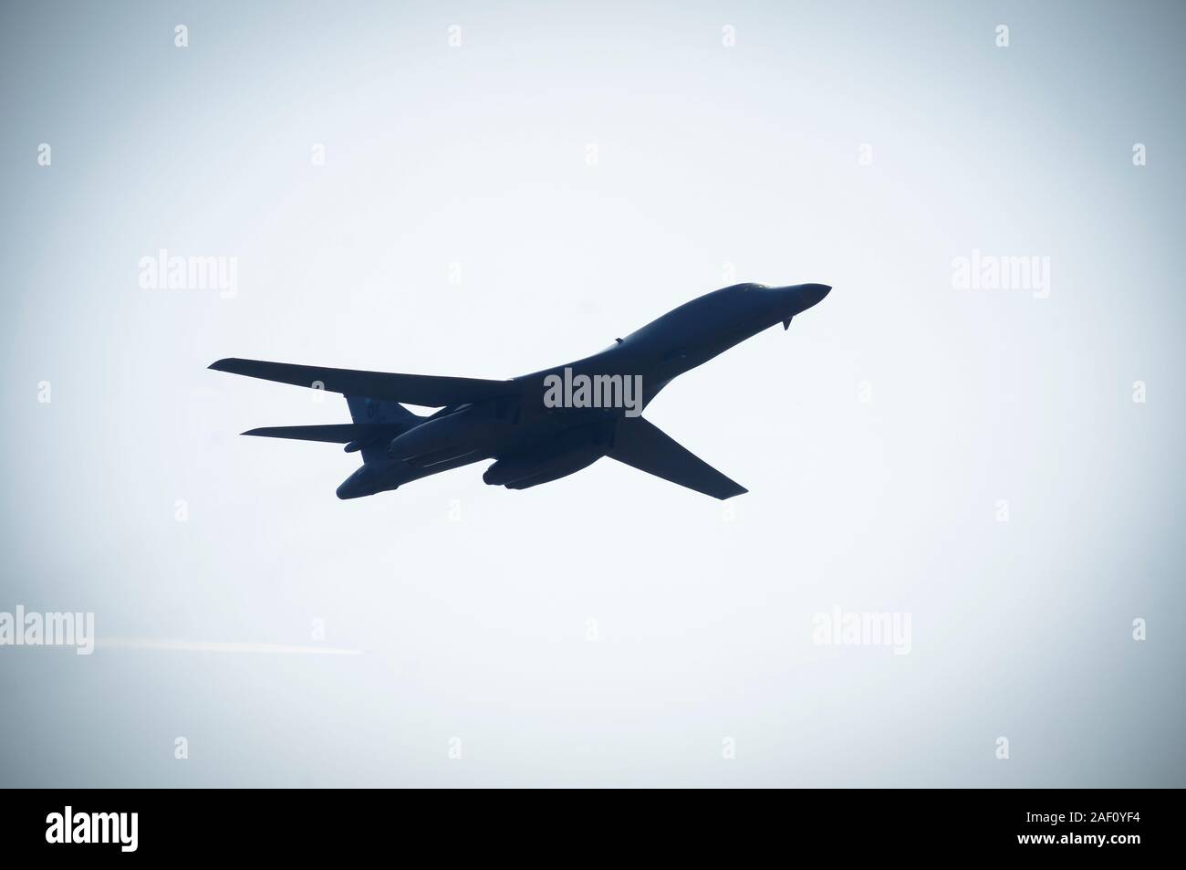 Amerikanischen strategischen Bomber Rockwell B-1 B Lancer. SIAF Airhow, Sliac, Slowakei 2017 Stockfoto