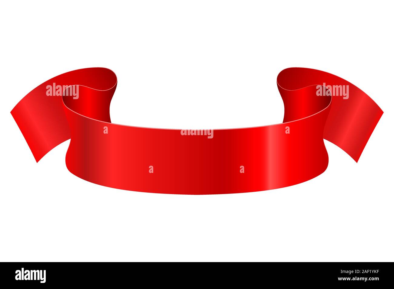 Red Ribbon-banner Stock Vektor