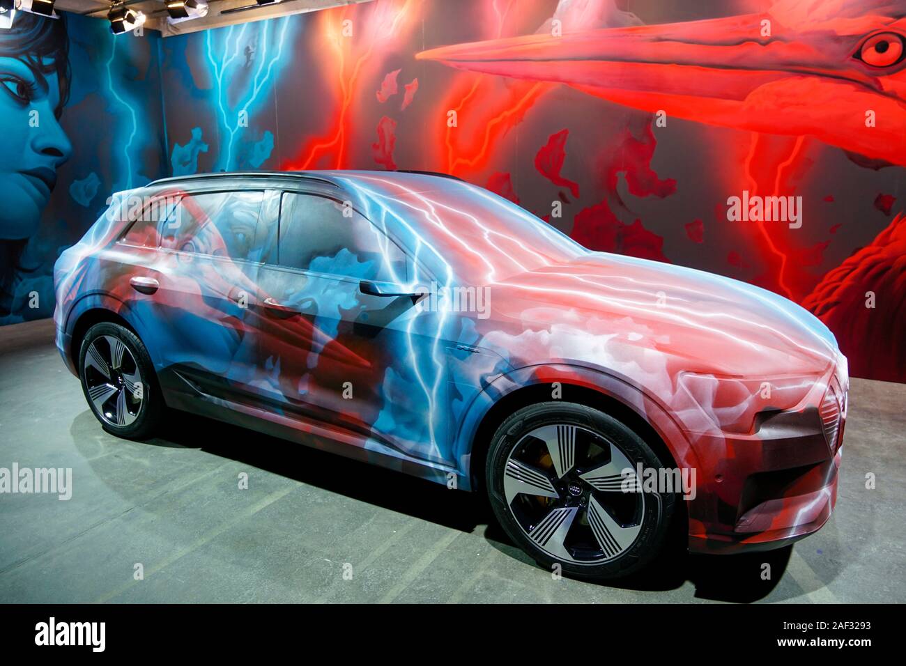 Audio e-tron, Showroom, Kraftwerk Berlin, Berlin Foto Woche, Berlin Stockfoto