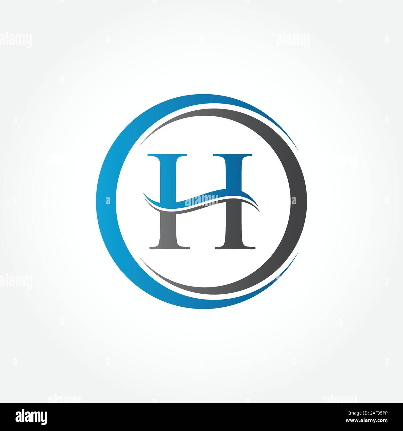 Anfangsbuchstabe H Logo mit Kreativen Moderne Typografie Vektor Vorlage. Kreative abstrakte Buchstaben H Logo Vektor. H Logo Design. Stock Vektor