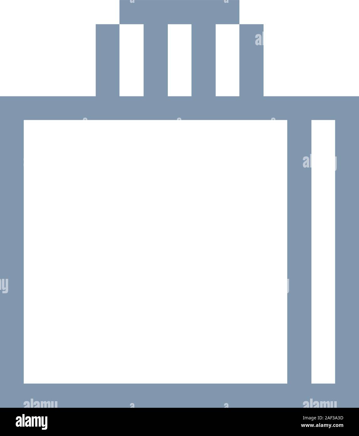 Shopping Bag 8-Bit Video Game Art Symbol Stock Vektor