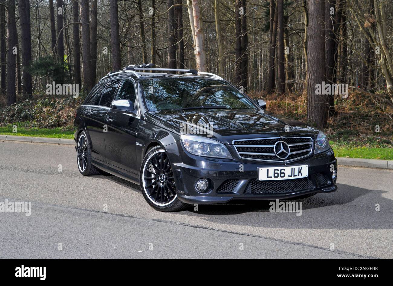 2008 Mercedes AMG C 63 Immobilien - schnell W204 Form C Klasse Stockfoto