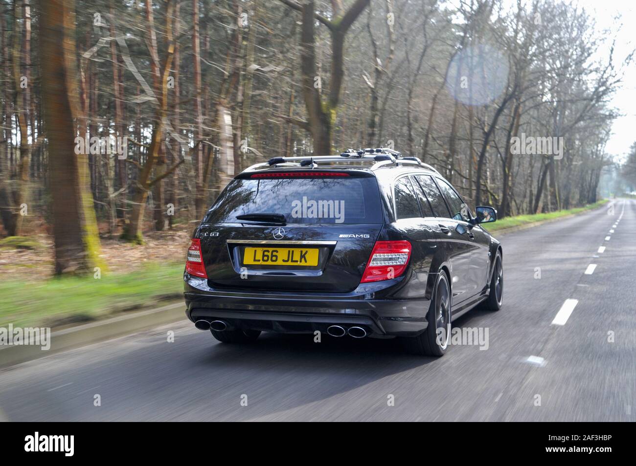 2008 Mercedes AMG C 63 Immobilien - schnell W204 Form C Klasse Stockfoto