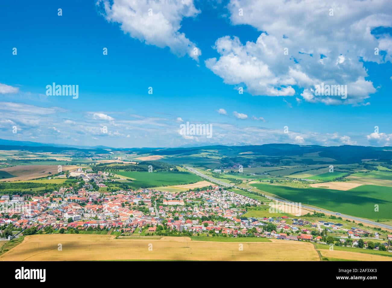 Stadt Spišské Podhradie in der Slowakei ein UNESCO Weltkulturerbe Stockfoto