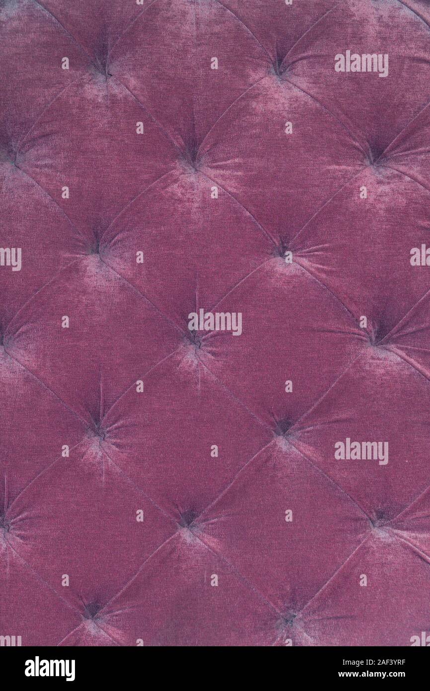 Roter Hintergrund Textur des sofa Polster Stockfoto