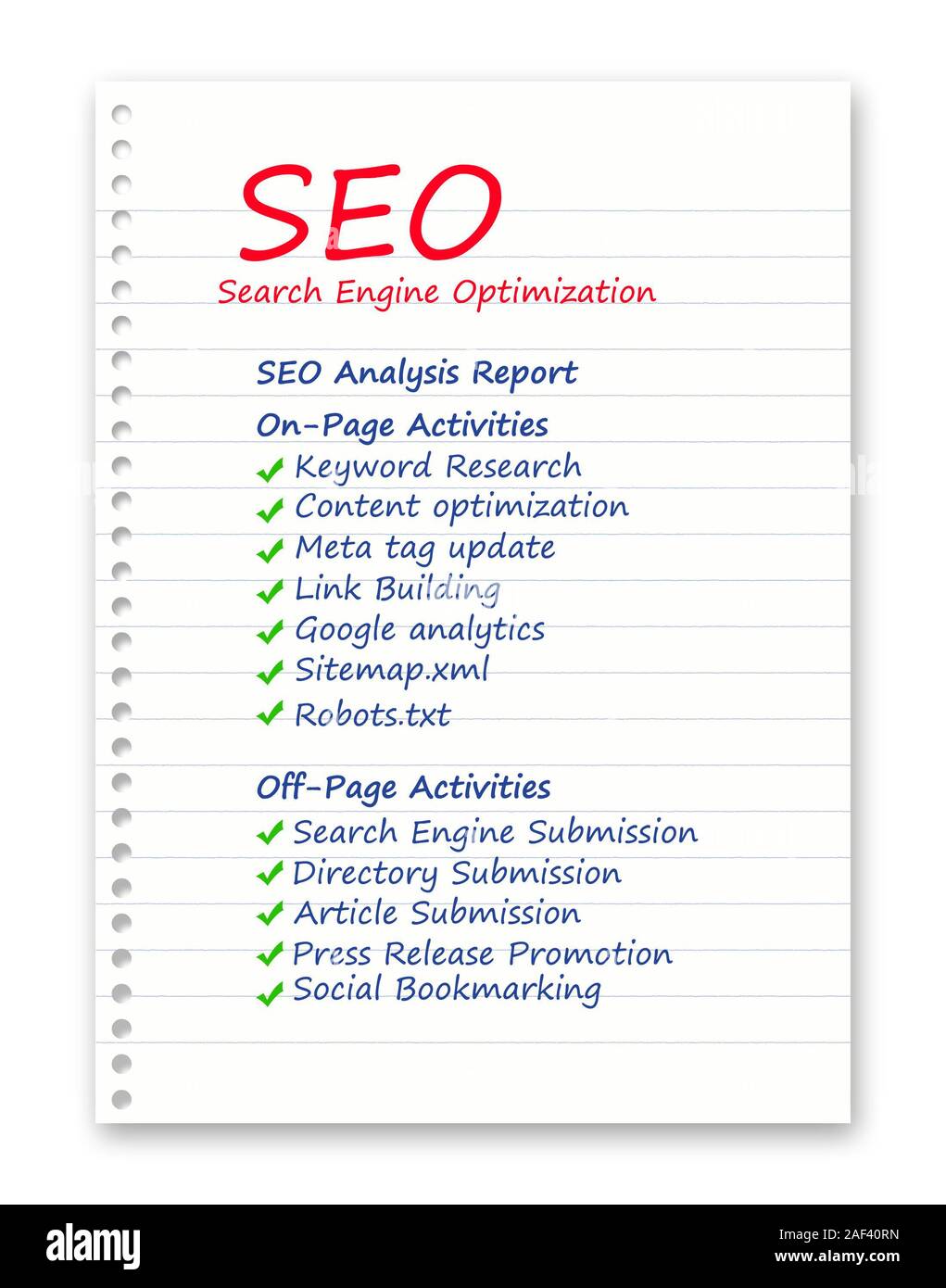 SEO - Search Engine Optimization Stockfoto