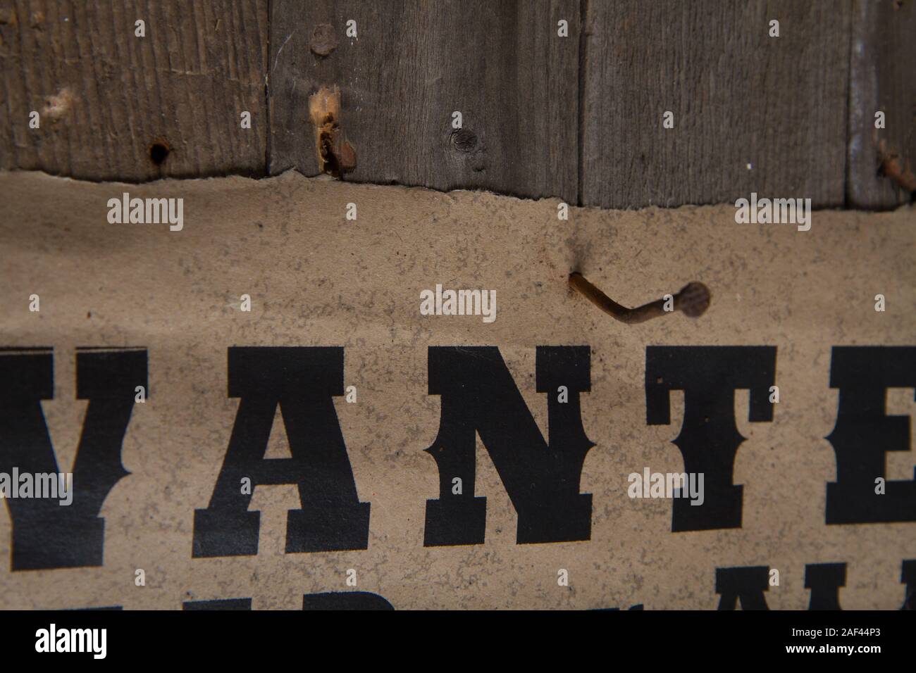 Wollte tot oder lebendig. Stockfoto