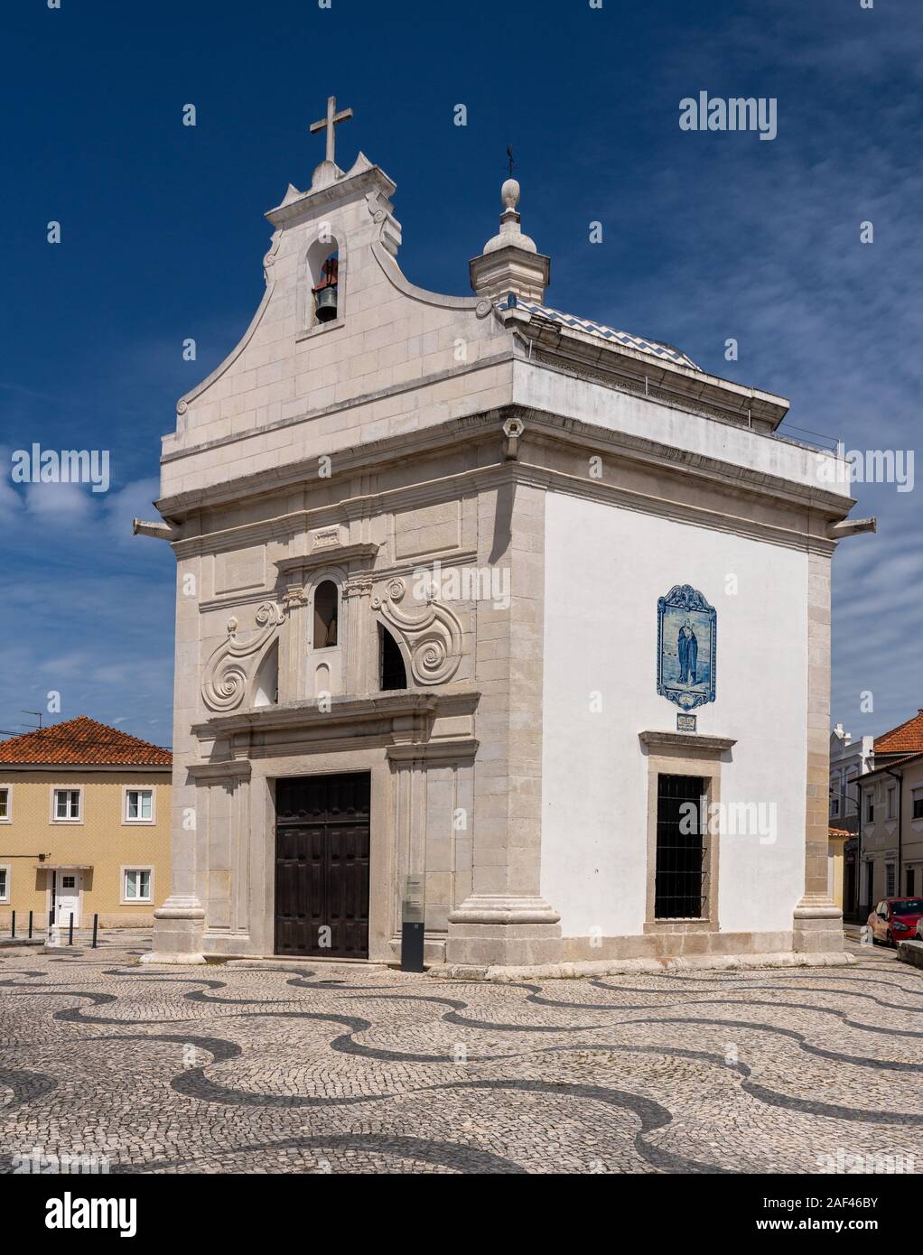 Äußere der Kapelle von Sao Goncalinho, der Schutzpatronin von Aveiro in Portugal Stockfoto